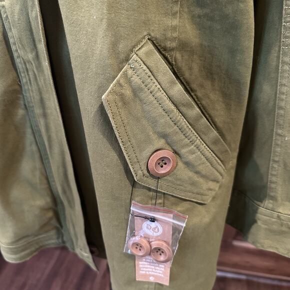 NWT Sunset Lane Womens Hooded Anorak Utility Jacket, Avocado, XLarge MSRP $63.95 - Picture 4 of 12